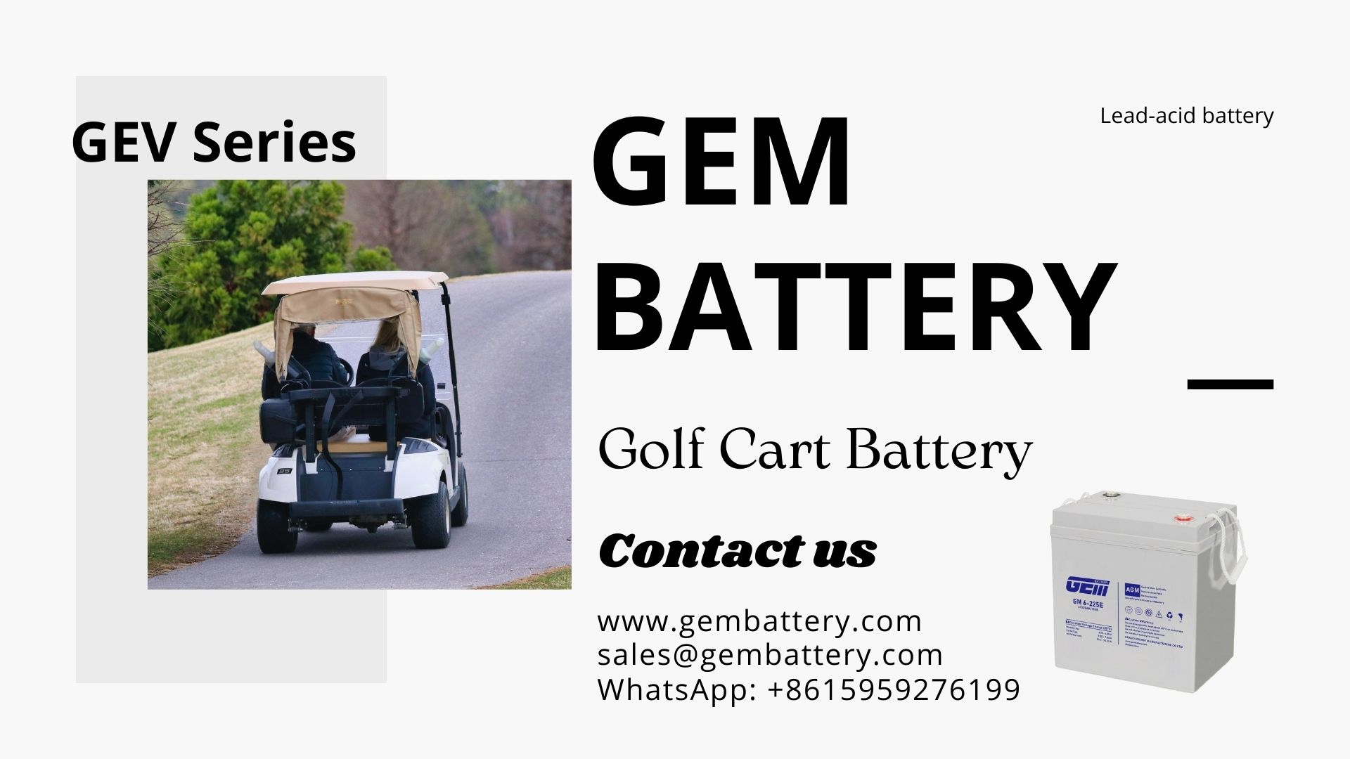 fabricante de baterías para carritos de golf