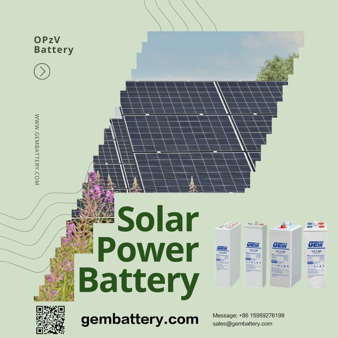 Paquete de batería solar de alta capacidad GEM Battery