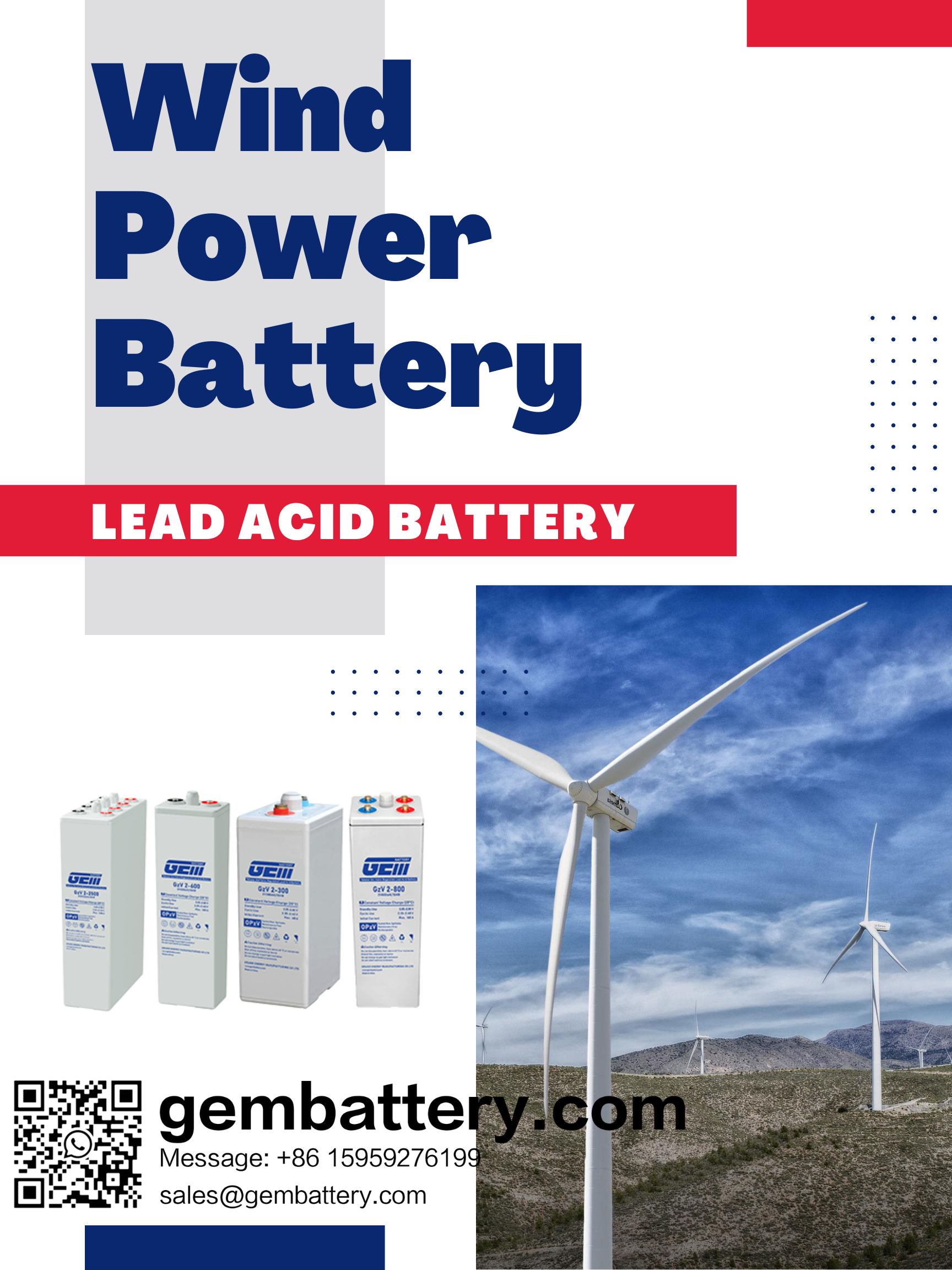 baterías de energía eólica