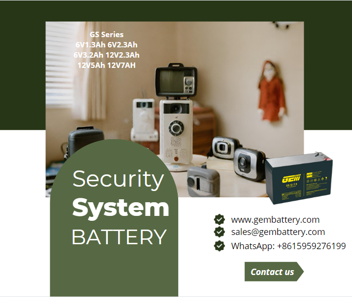 batería del sistema de seguridad del hogar