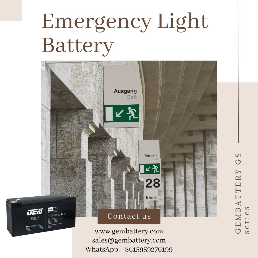 batería de luz de emergencia