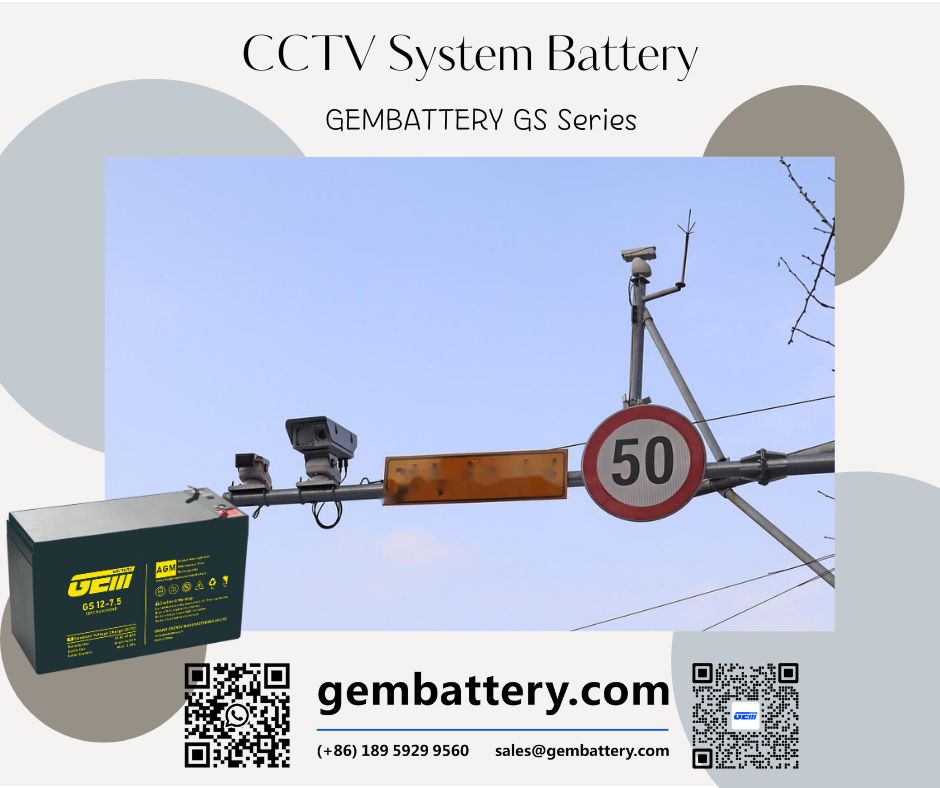 Batería del sistema CCTV