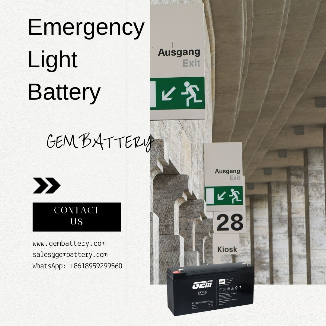batería de luz de emergencia