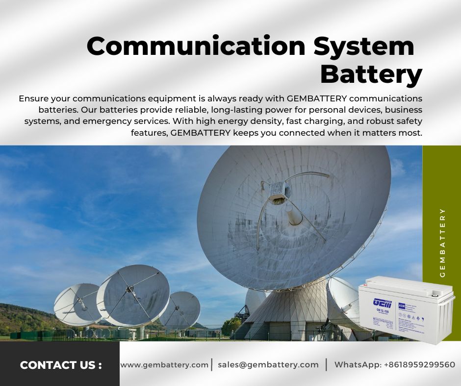 batería del sistema de comunicación