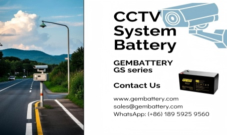 ¡Extrema resistencia, larga duración de la batería y fácil mantenimiento! Batería para CCTV GEMBATTERY