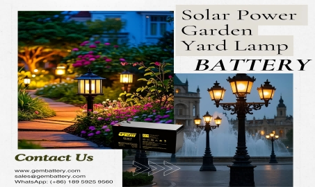 Protege la luz de las estrellas en el patio durante todo el día, la batería de la lámpara de jardín con energía solar GEMBATTERY ilumina el ritual de la vida.
