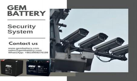 Sistema de seguridad con CCTV y baterías.