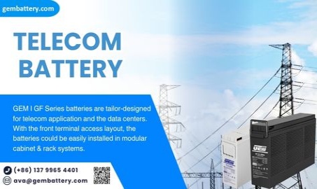 Baterías de terminal frontal de la serie GF de GEMBATTERY – Soluciones de energía confiables para telecomunicaciones, UPS y centros de datos