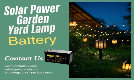 Lámpara solar para jardín GEMBATTERY: ilumina tu jardín con luz brillante.