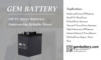 Baterías de la serie GEM I GM: potenciando energía confiable